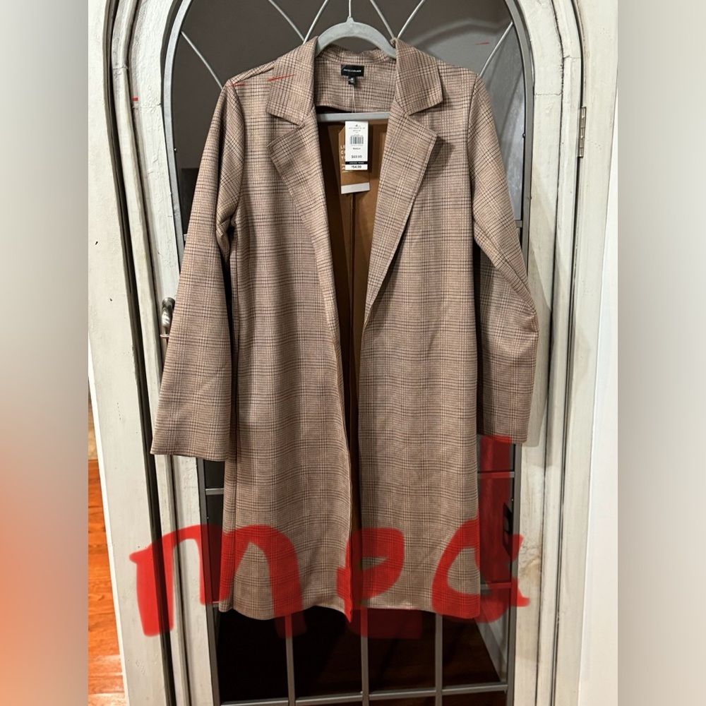 Buckle Black thin fall long blazer.
